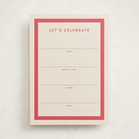 Fill-In Invitations