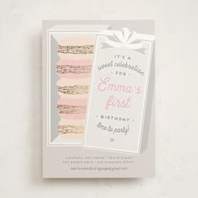 Foil-Pressed Children's Birthday Party Invitations