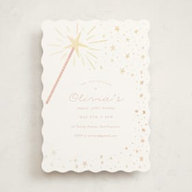Foil-Pressed Children's Birthday Party Invitations