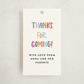 Children's Birthday Party Favor Tags