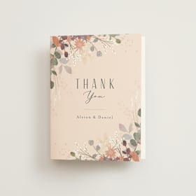 Folded Wedding Thank You Cards