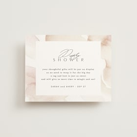 Bridal Shower Insert Cards