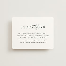 Bridal Shower Insert Cards