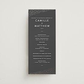 Foil-Pressed Wedding Programs
