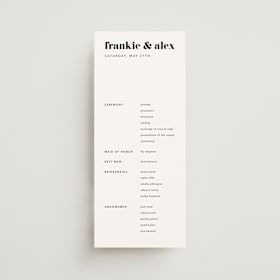 Wedding Programs