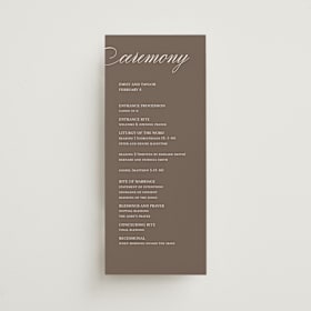 Wedding Programs