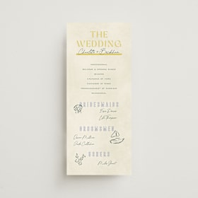 Wedding Programs