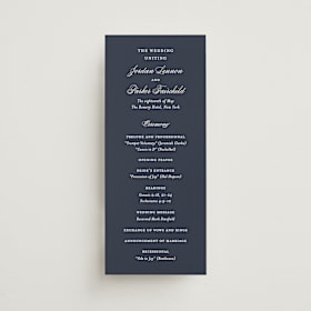 Wedding Programs