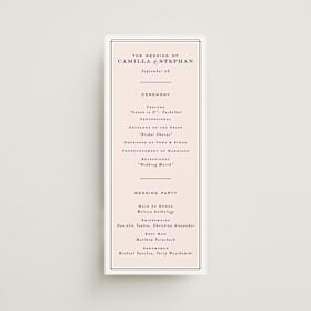 Wedding Programs