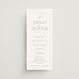 Wedding Programs