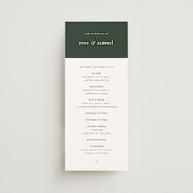 Wedding Programs