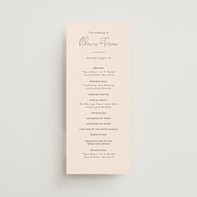 Wedding Programs