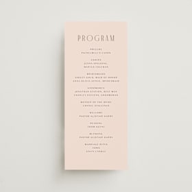 Wedding Programs
