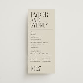 Wedding Programs