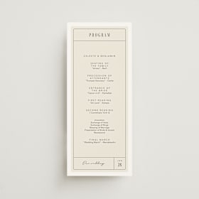 Wedding Programs