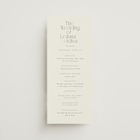 Wedding Programs