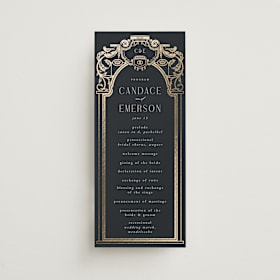Foil-Pressed Wedding Programs