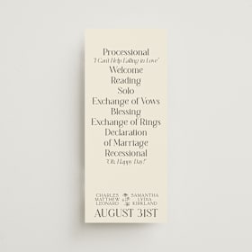 Wedding Programs