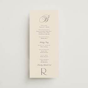 Wedding Programs
