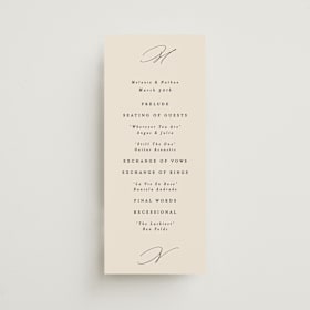 Wedding Programs