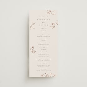 Wedding Programs