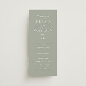 Wedding Programs