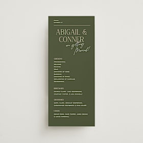 Wedding Programs