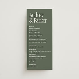 Wedding Programs