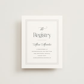 Bridal Shower Insert Cards