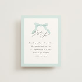 Bridal Shower Insert Cards