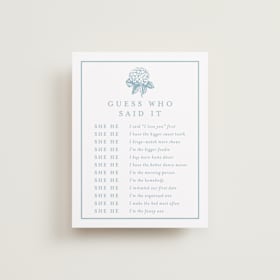 Bridal Shower Insert Cards