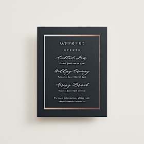 Foil-Pressed Direction Cards