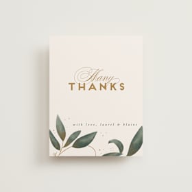 Folded Wedding Thank You Cards