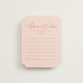 Bridal Shower Insert Cards