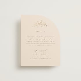 Foil-Pressed Direction Cards