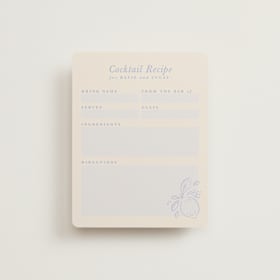 Bridal Shower Insert Cards