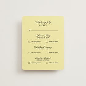 Multi-Event RSVP Cards
