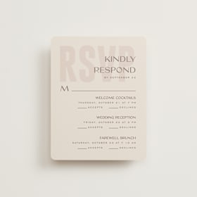 Multi-Event RSVP Cards