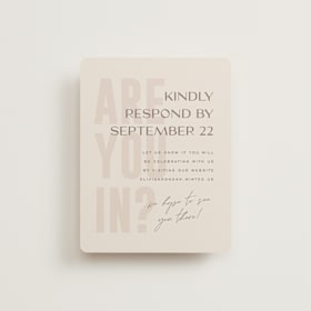 RSVP Online Enclosure Cards