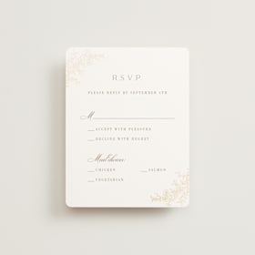 Foil-Pressed RSVP Cards