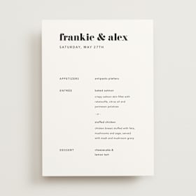 Menus