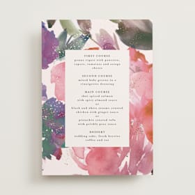 Foil-Pressed Menus