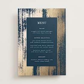 Foil-Pressed Menus