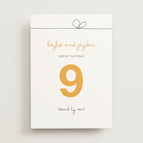Table Numbers