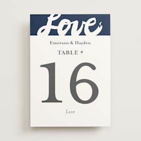 Table Numbers