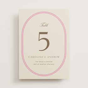 Table Numbers