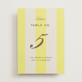 Table Numbers