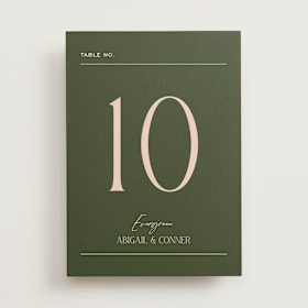Table Numbers