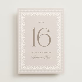 Table Numbers