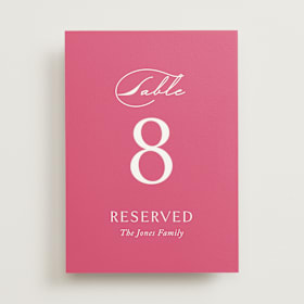 Table Numbers